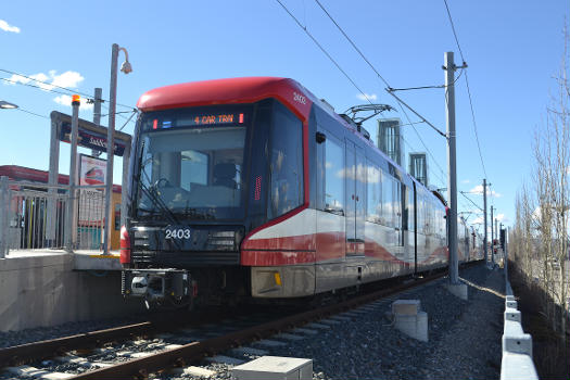 A Siemens S200 high floor variant in Calgary