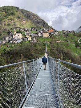 Ponte nel Cielo, Campo, Val Tartano, Italien