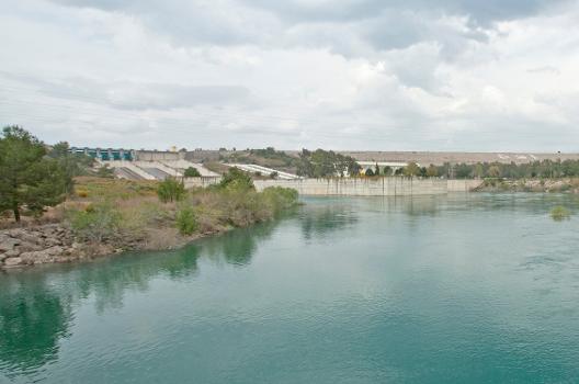 Hydroelectric power plant Çatalan, in the south of Çatalan Dam on Seyhan River. Karaisalı, Adana - Turkey