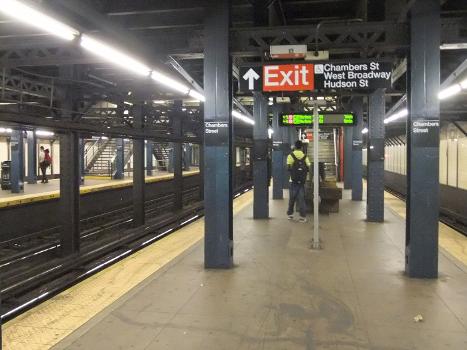 Chambers Street Subway Station (Broadway – Seventh Avenue Line)