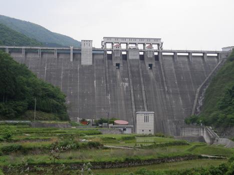 Chiya Dam on the Takahashi river, Niimi, Okayama.