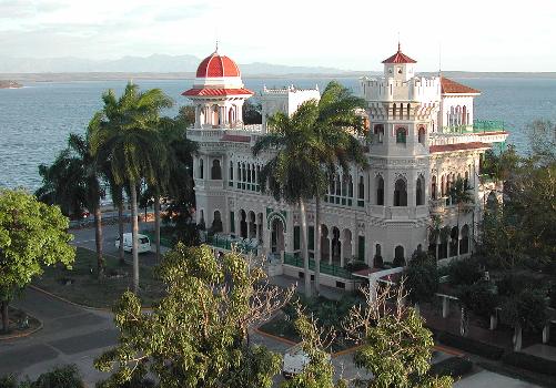 Mansion in the Moorish Revival architecture style, in Cienfuegos, central Cuba