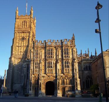 The parish church of St John the Baptist in Cirencester, Gloucestershire, England