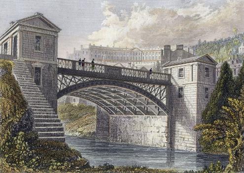 The New Bridge at Bathwick, Bath, England