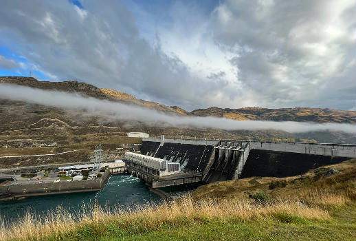 Clyde Dam, Central Otago, South Island, New Zealand