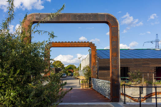 Cody Dock rolling bridge, London