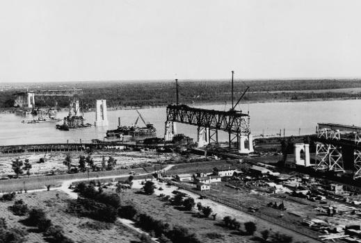 Construction of the Huey P. Long Bridge, Jefferson Parish, Louisiana