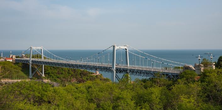 Dalian, Liaoning, China: The Beida Suspension Bridge