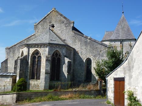 Église Saint-Rémi d'Aouste, chevet vue du nord