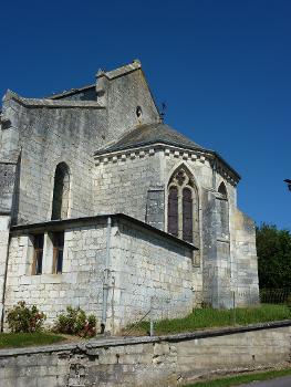 Église Saint-Rémi d'Aouste, chevet vue du sud