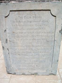Foundation Block of Ellis Bridge, Ahmedabad : Now at Sanskar Kendra Museum.