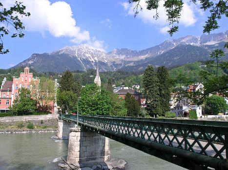 Emile-Béthouart-Steg, Blick nach St. Nikolaus, Innsbruck