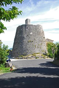 Chateau de Simiane-la-Rotonde:Ansicht des Dorfs von NW