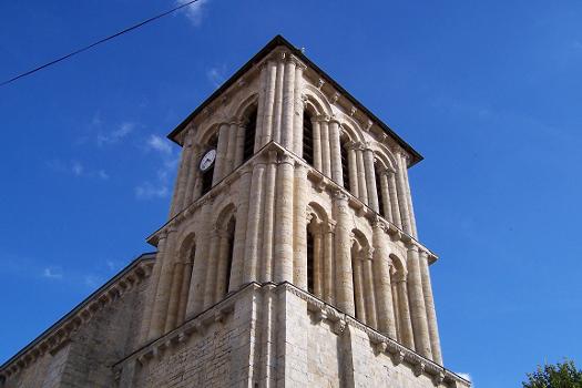 France - Deux-Sèvres - Pamproux - Clocher de l'église