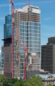 Frankfurt am Main, Taunusturm office tower with residential tower next to it (both under construction).