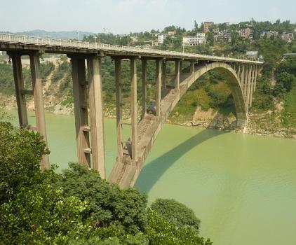 The Fuling Arch Bridge in Chongqing municipality province, China