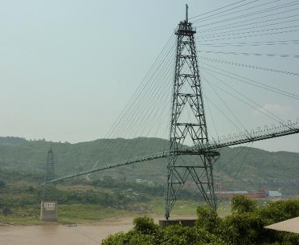 Pipeline bridge over the Yangtze River near Fuling