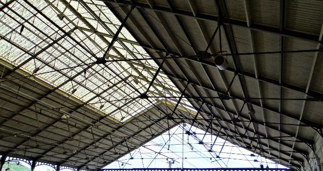 Gare de Cahors - Ferme Polonceau soutenant la toiture