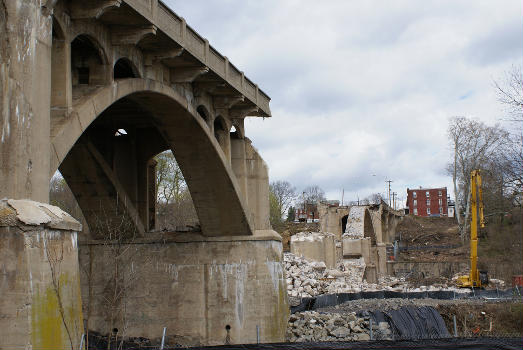 Demolition of Gay Street Bridge