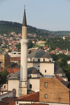 The Gazi Husrev-beg's Mosque of west-central downtown Sarajevo, Bosnia.