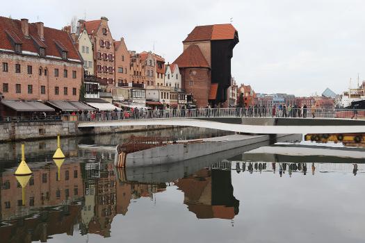 Gdańsk - św. Ducha footbridge across the Motława to the Granary Island