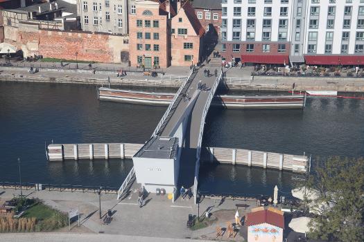 Gdańsk - view from the Ołowianka Ferris Wheel - Ołowianka footbridge
