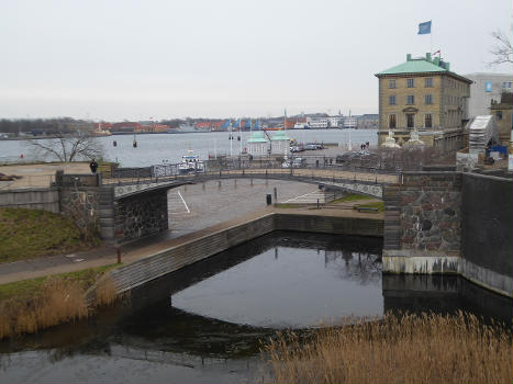 The bridge Gefionbroen at Langelinie in Copenhagen.