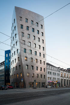 "Gehry Tower" by Frank Gehry located at Goethestraße, Steintor, in Hanover, Germany.