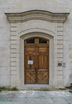 Portal of the general hospital in Uzès, Gard, France