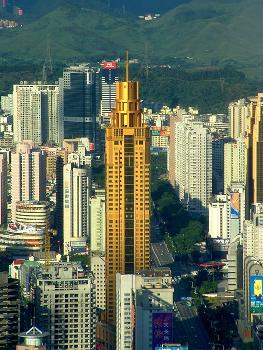 Golden Business Center seen from Shun Hing Square, Shenzhen