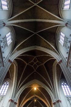 Part of the ceiling of the Heuvelse kerk in Tilburg