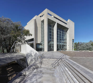 High Court of Australia, Canberra ACT. 3 images stitched with Hugin and taken without the use of a pano-head.