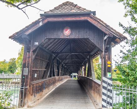 Holzbrücke Ennetturgi über die Limmat, Untersiggenthal AG - Turgi AG