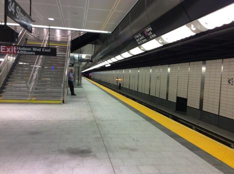 The 34th Street-Hudson Yards subway station, September 16, 2015