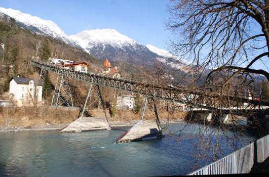 Pont sur l'Inn du vieux funiculaire du Hungerburg