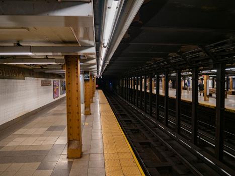 A view from the northbound local platform at the IRT Broadway-Seventh Avenue Line's 34th Street station