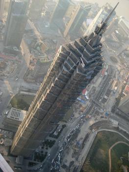 Jin Mao Tower, seen from the 100th floor of the
