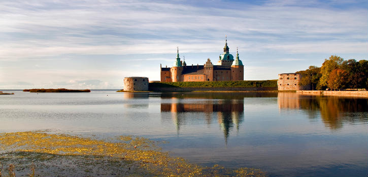 Kalmar, Sweden: the castle from the North-Eastern side.