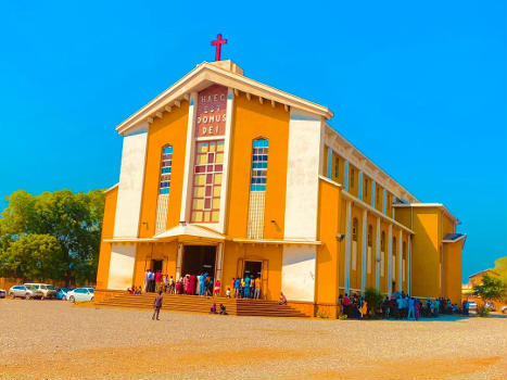 A monument in South Sudan- Place of worship: St. Theresa Cathedral, a Catholic church in Juba, South Sudan