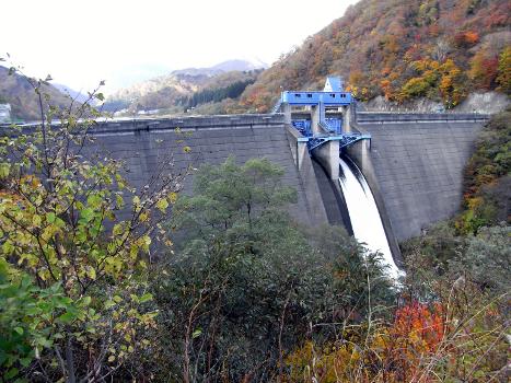 Kijiyama Dam (Okitamanogawa river/Yamagata Pref./Japan)