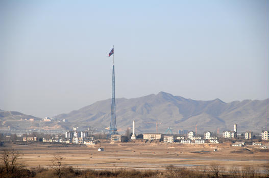 KijongDong North Korea. Tallest flag in the world.