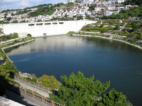 Lower Pond of Kinjou Dam at Okinawa, Japan