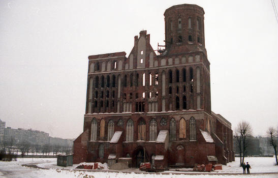 Königsberger Dom (Beginn des Wiederaufbaus)