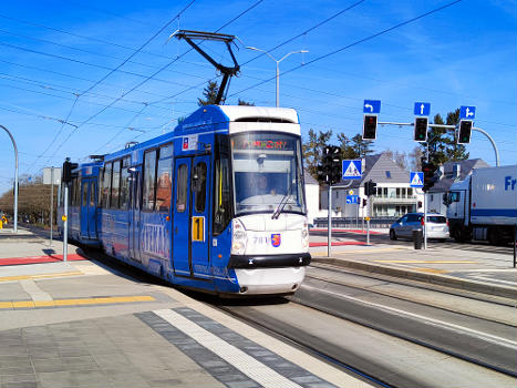 Konstal 105N2k2000 781+796, tram line 1, Szczecin, 2022