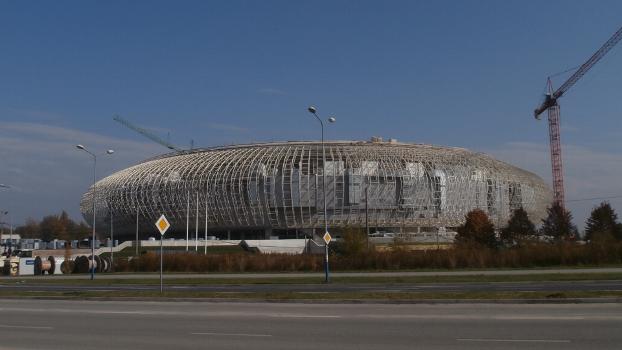 Halle des sports de Cracovie en construction