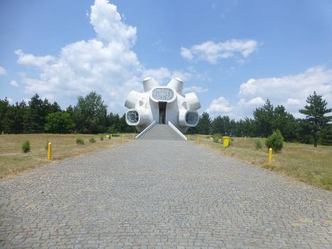 The Makedonium memorial and surrounding park in Kruševo