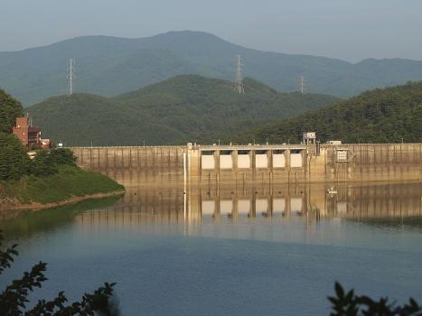 Tase Dam on the Sarugaishi River in Hanamaki City, Iwate Prefecture, Japan