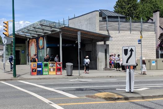 Langara–49th Avenue station viewed from the southside of 49th Avenue