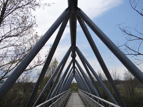 Laupen Fussgängerbrücke über die Sense