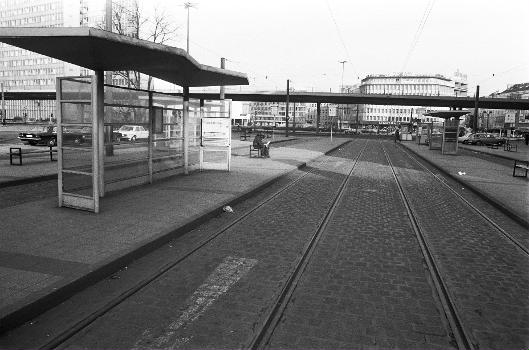 Former tramway stop Jan-Wellem-Platz in Düsseldorf